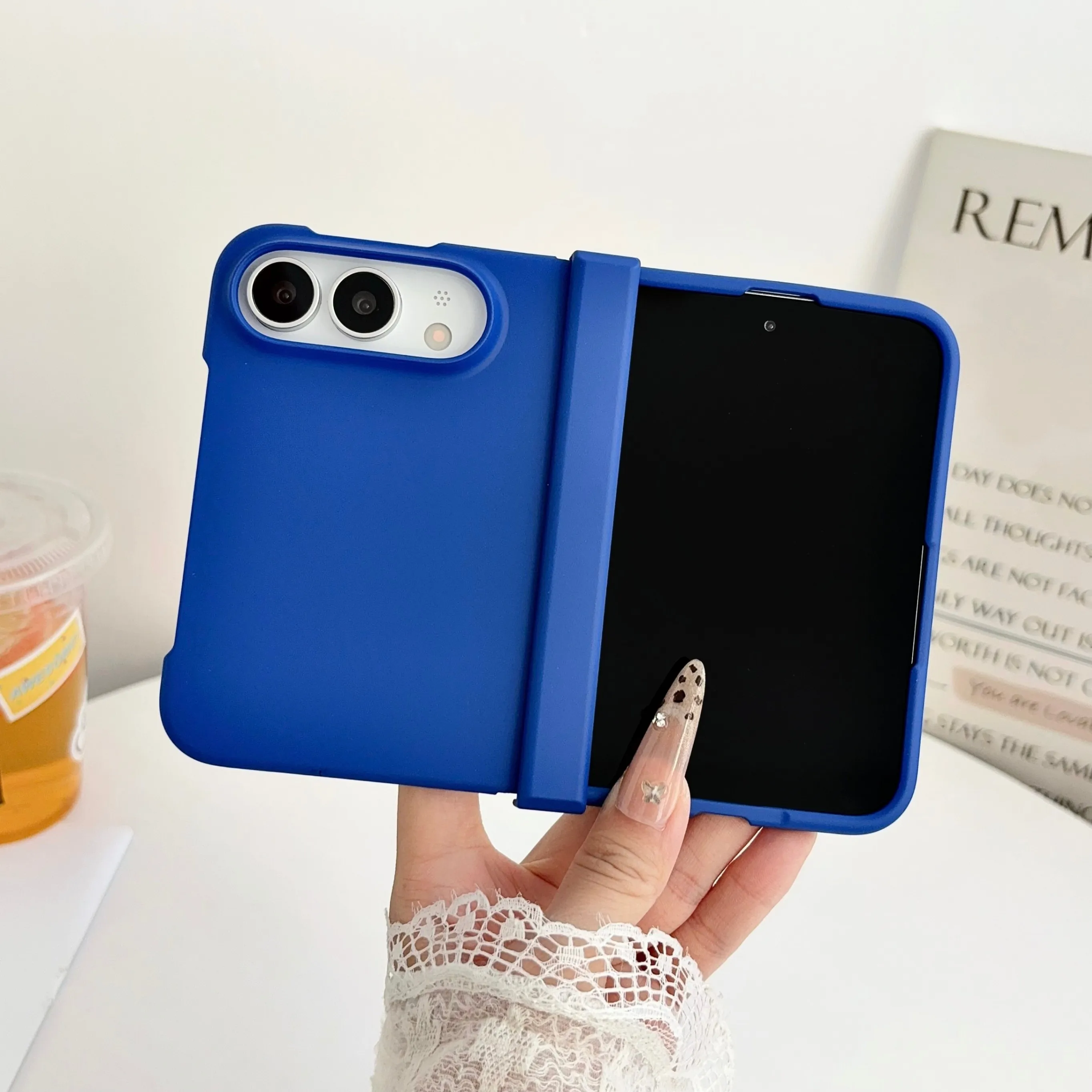 Matte Hard Pc Back Case - Funda para iPhone con textura de