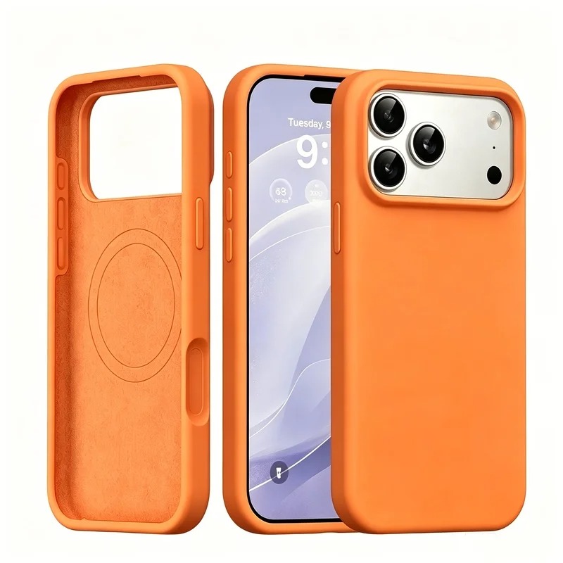 Nueva funda magnética de silic - Liquid Silicone Magnetic Phone Case reseña y precio