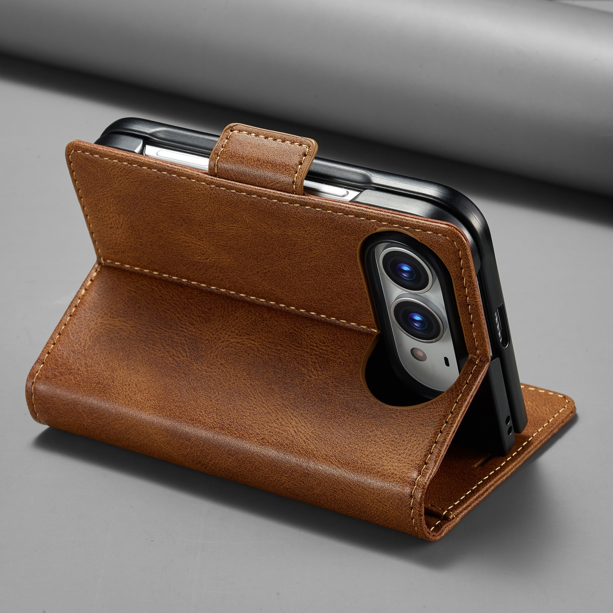 Funda Protectora para Teléfono - Leather Wallet Card Holder Phone Cover reseña y precio